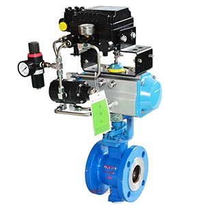 氣動V型調節(jié)球閥 產品圖片