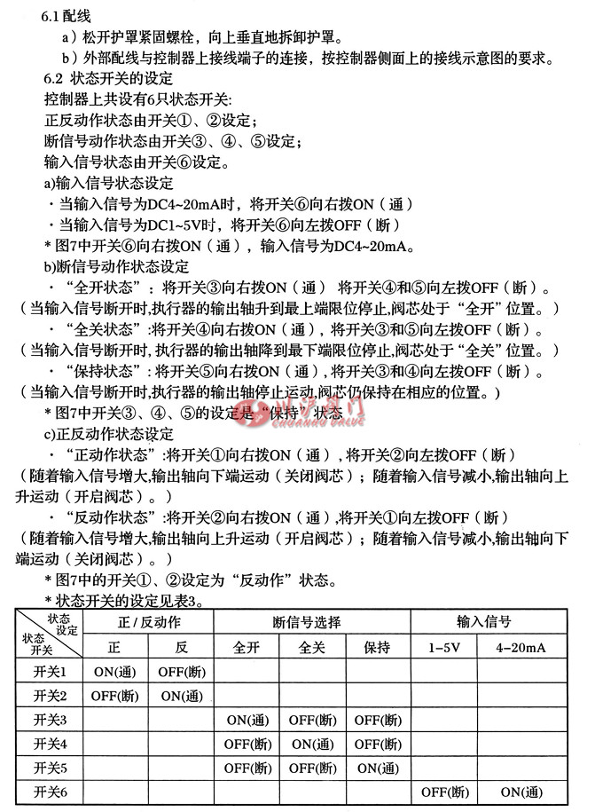 電動襯氟調(diào)節(jié)閥調(diào)整方法